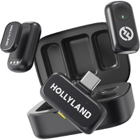 Hollyland Lark A1 Wireless Microphone Set with Charging Case and USB-C Connector